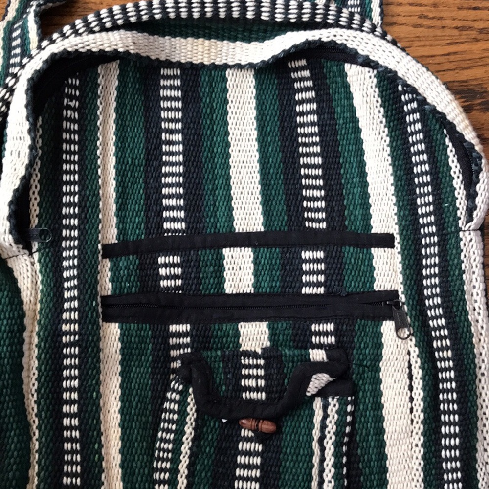Boho Chic - Y2K Vintage woven backpack - 90’s Chic